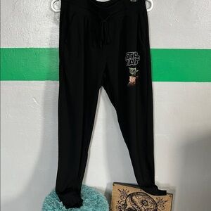 Star Wars Black Pants with Green Baby Yoda